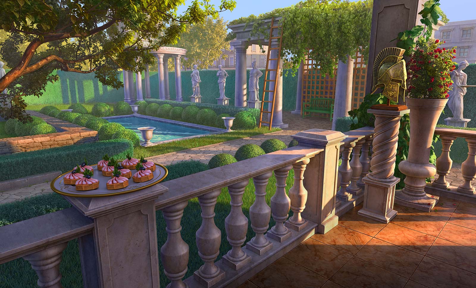 3d environment model junes journey wooga mobile art