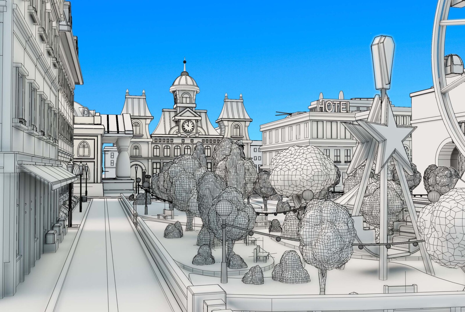 best_monopoly_game_3d_game_art_studio_monopoly_game_art_3d_art_projects_video_game_art_styles_3d_final_render