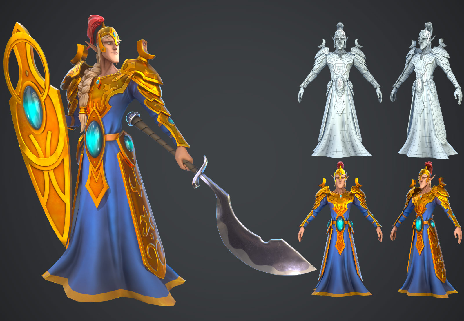 Store Concept - UI Art and Design. 3D Character Models by the Heroes Art  Team.