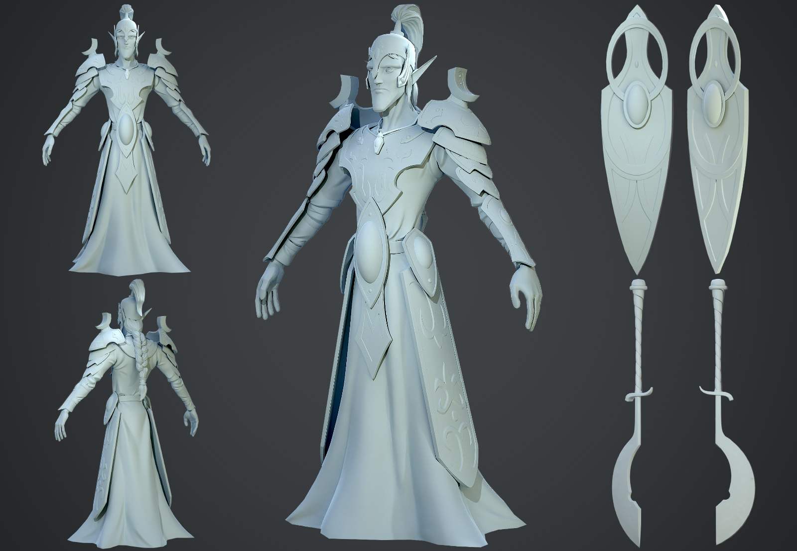 elf 2d characters game art concept 3d concept art concept art outsourcing