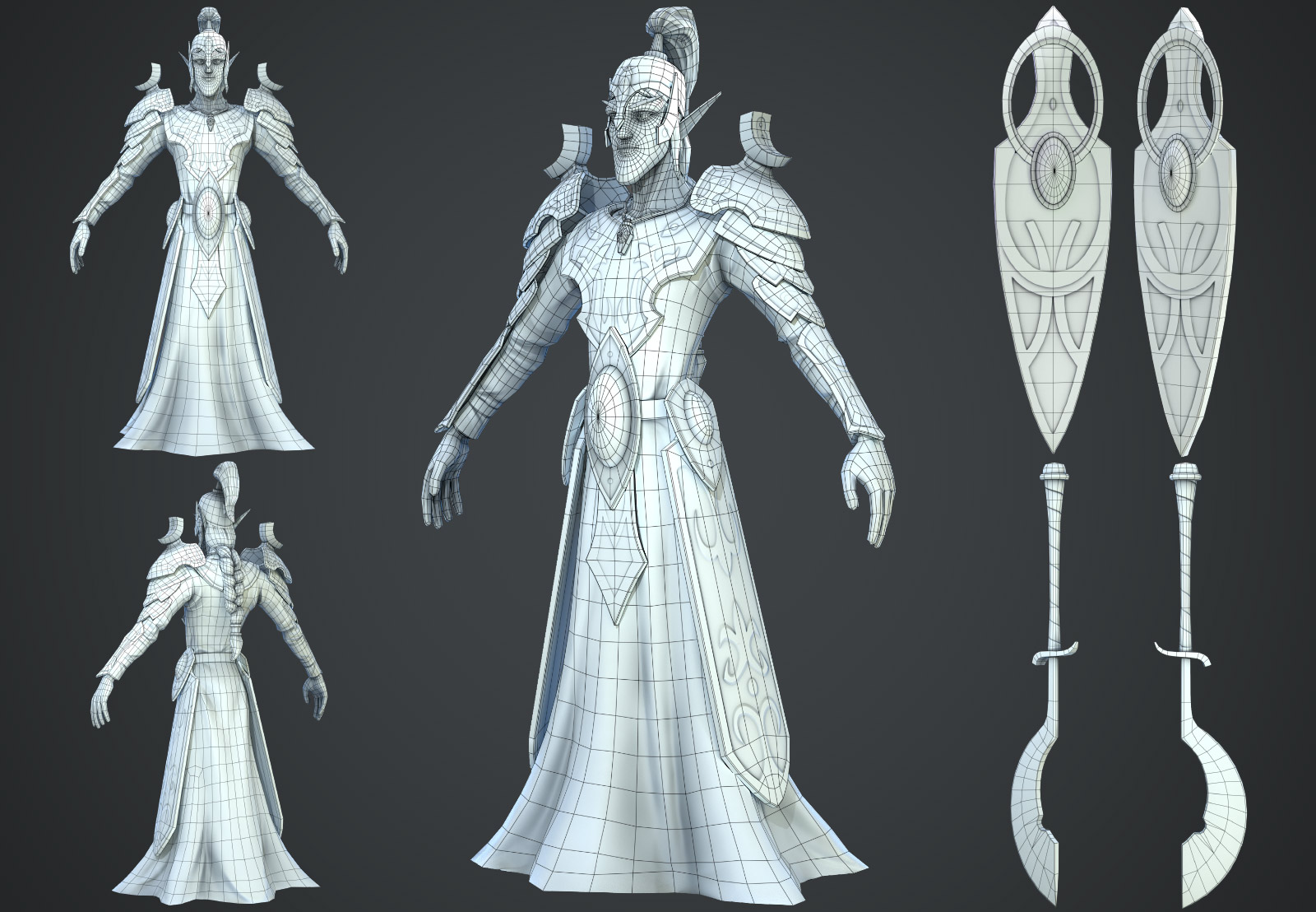 elf 2d characters game art concept 3d concept art concept art outsourcing