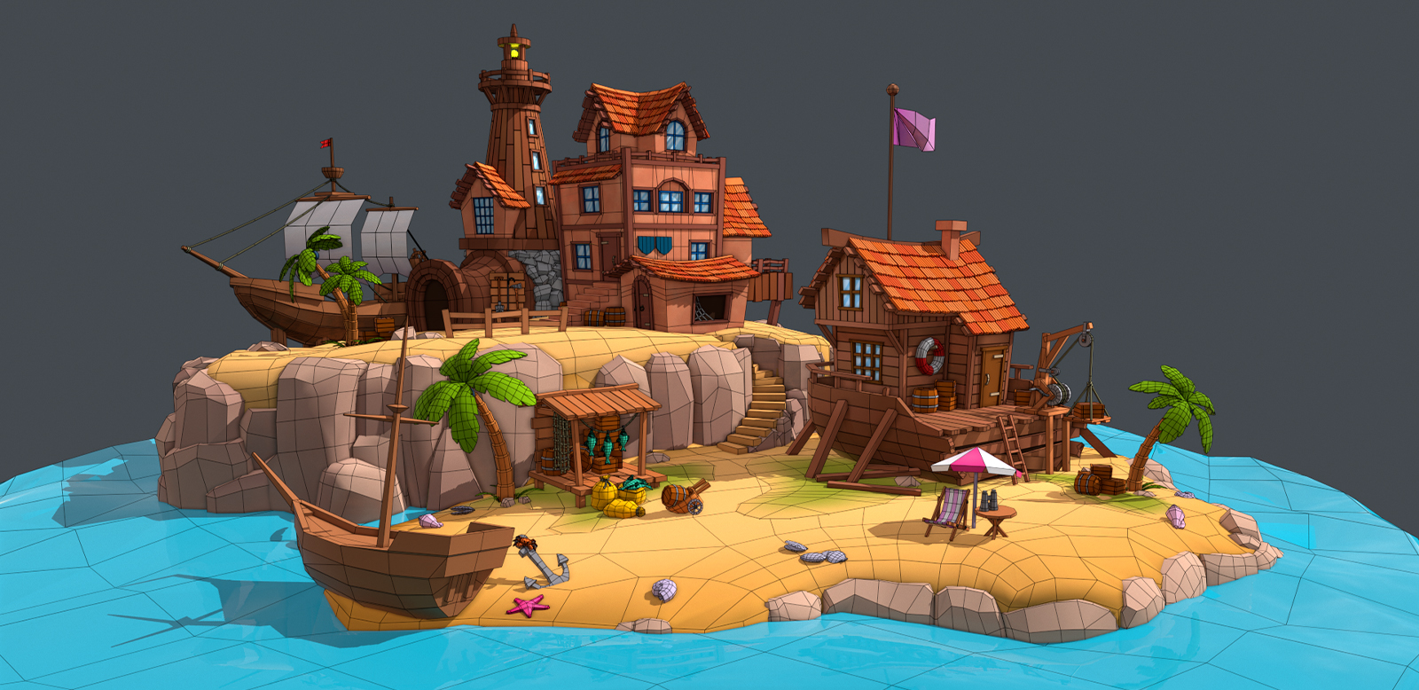 color_concept_fishing_island_3d_modeling