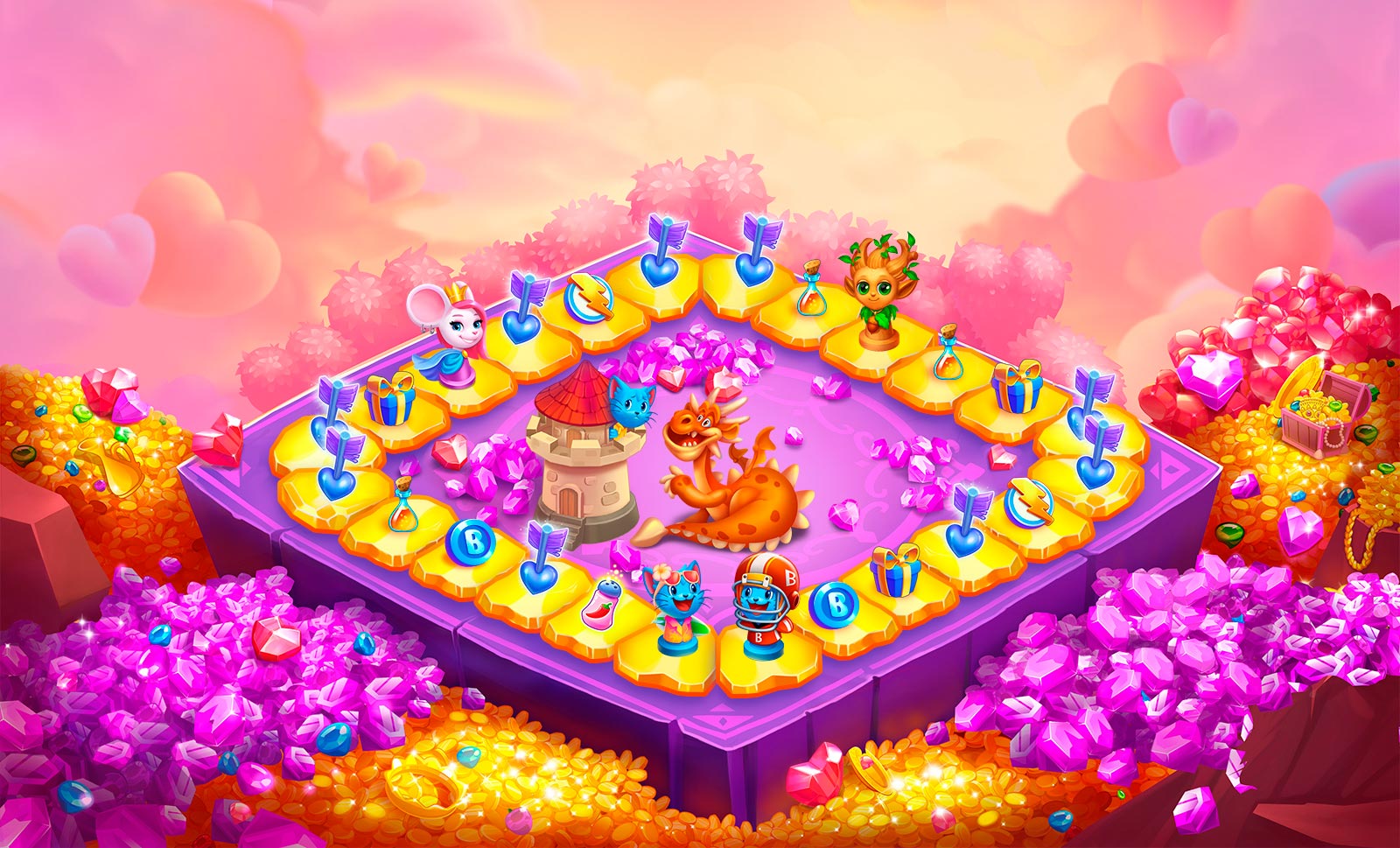 dice_feathers_dragons_mini_game_final_2d art games casual mobile art 2d game art games dragon