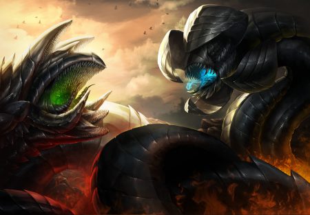 fantasy giant worm art