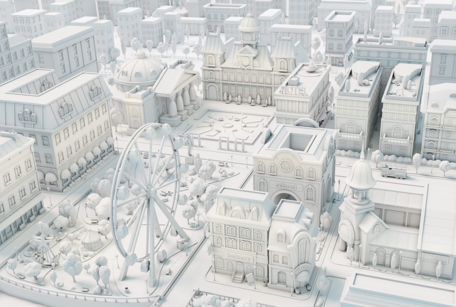 town_monopoly_game_3d_art_pictures_visual_3d_art_modeling3d_best_top_3d_art_3d_artist_outsource_studio_clay