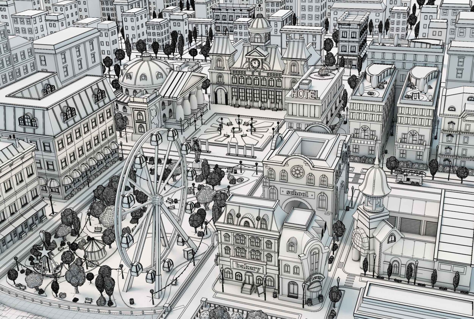 town_monopoly_game_board_3d_game_art_studio_original_monopoly_game_video_game_art_styles_3d_concept