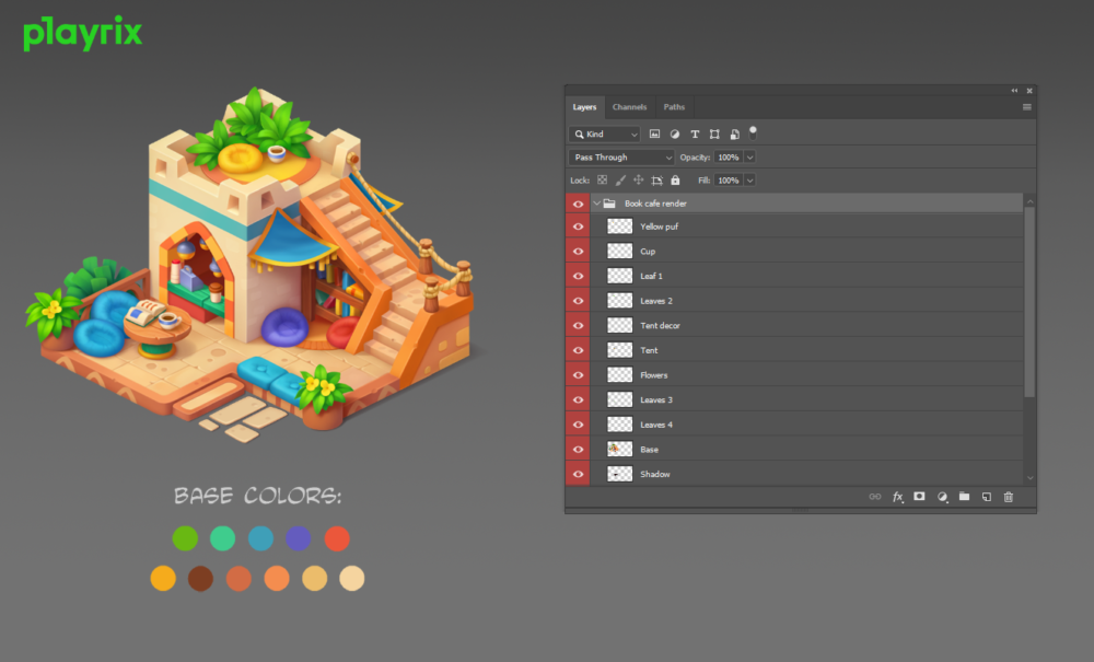 How to build professional request for 2D art resolution and layering