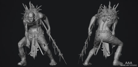 3d modeling characters unreal engine character creator character design ideas Ork Realistic Dark Fantasy Character